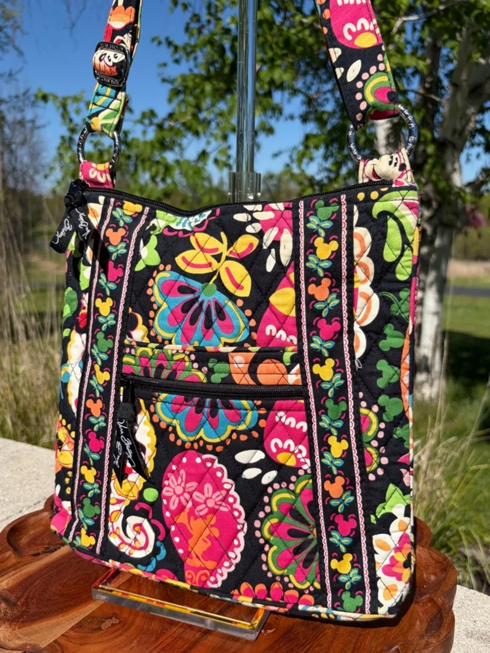 Disney Parks Vera Bradley Hipster Crossbody “Midnight with Mickey” Like New - Picture 16 of 17